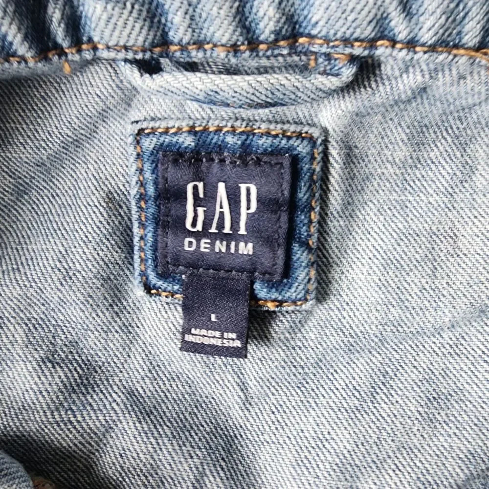 Gap Denim Girls Blue Sleeveless Vest Size L